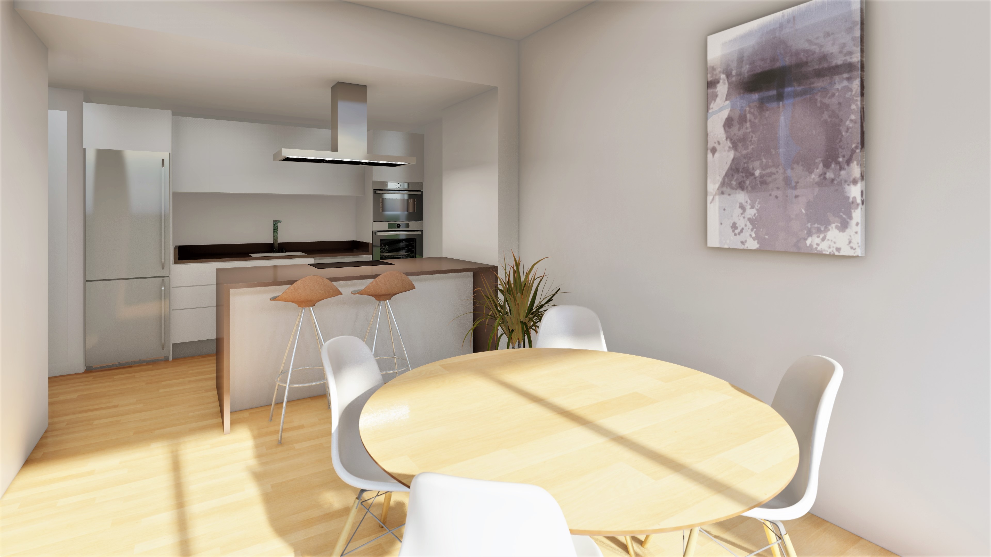 Vista cocina comedor